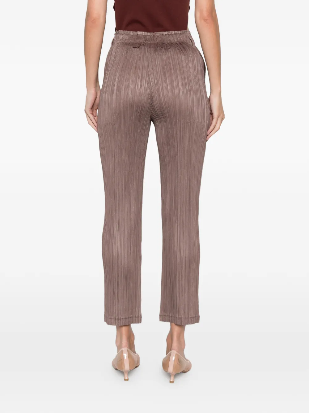 Pleats Please Issey Miyake Plooibroek Bruin