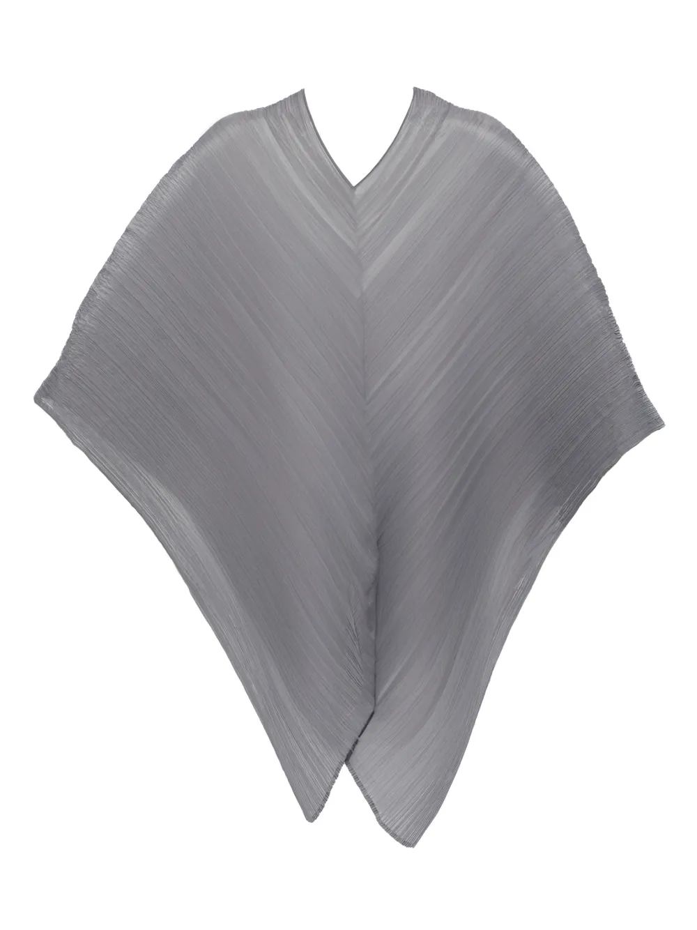 Pleats Please Issey Miyake Plissierter Schal - Grau