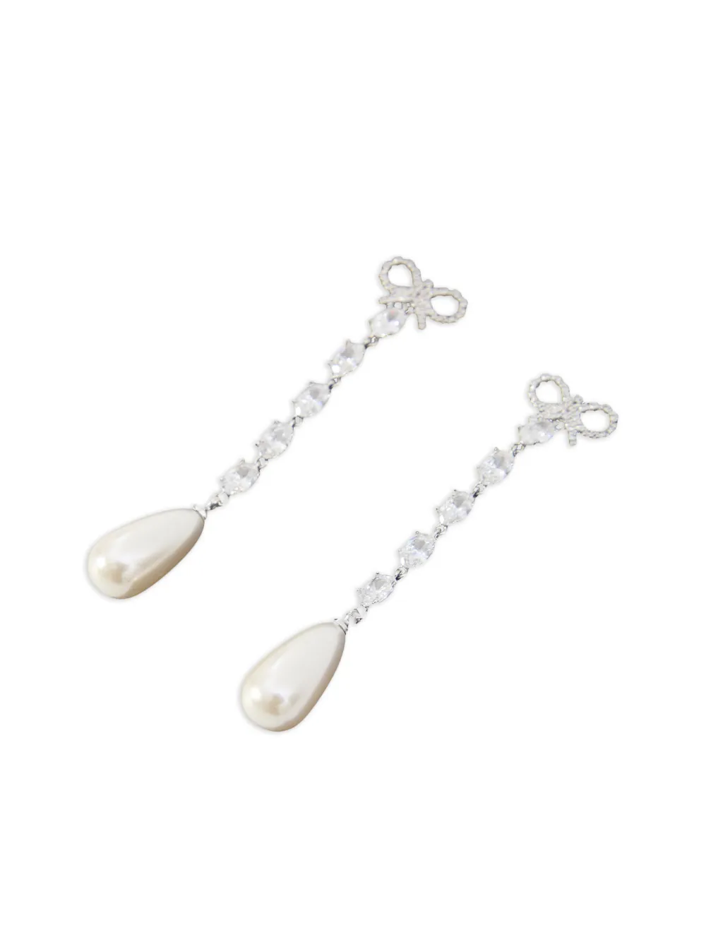 Self-Portrait aretes con detalle de moño | Image 2