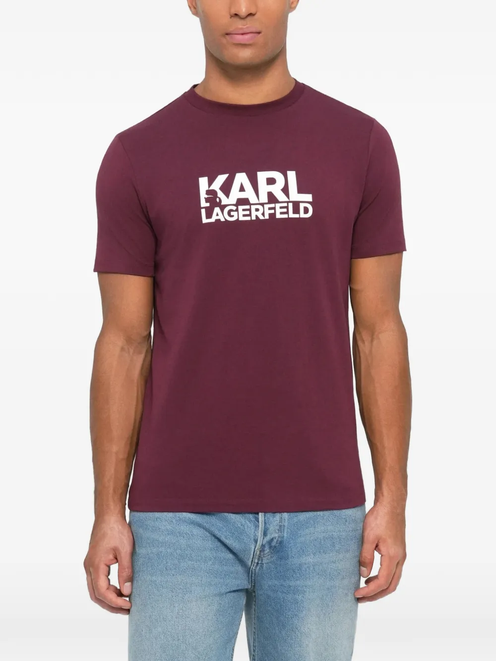 Karl Lagerfeld logo T-shirt - Rood