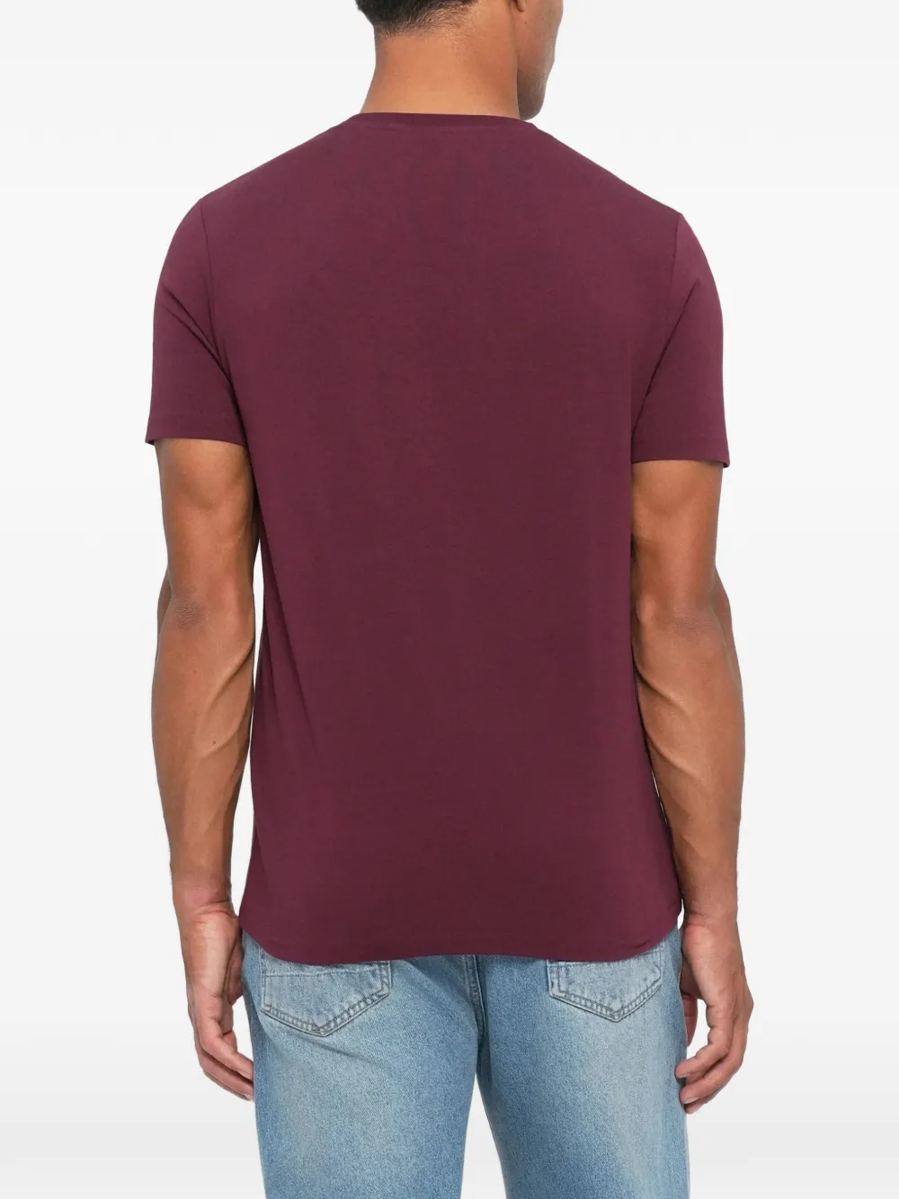 Karl Lagerfeld Logo T-shirt In Burgundy