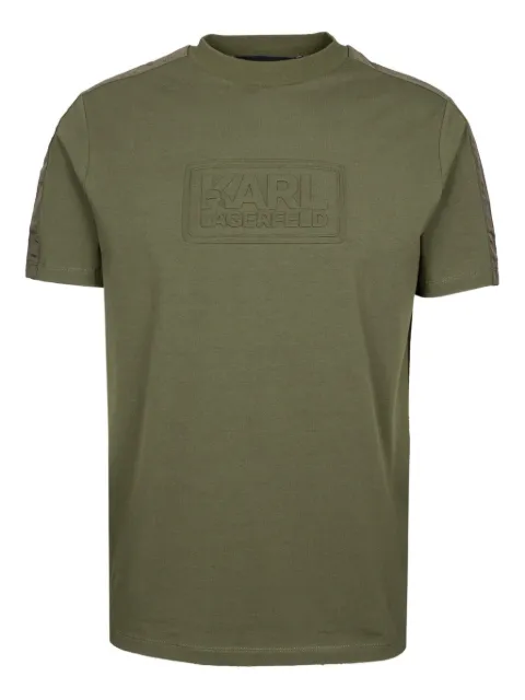 Karl Lagerfeld embossed panel t-shirt