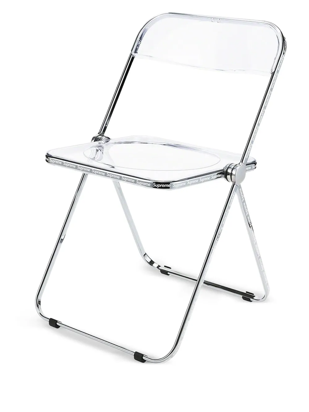 Supreme Plia text print chair - Grey