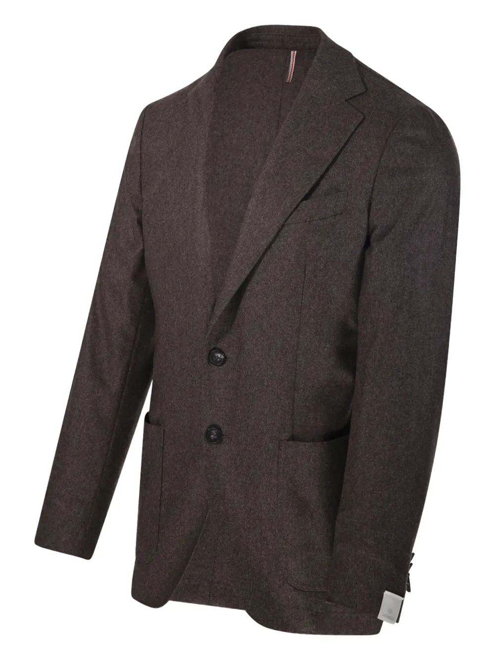 Santaniello Two-button Wool Jacket In Brown