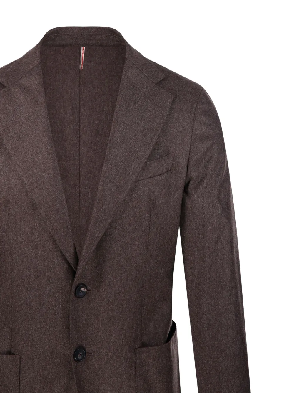 Santaniello Two-button Wool Jacket In Brown