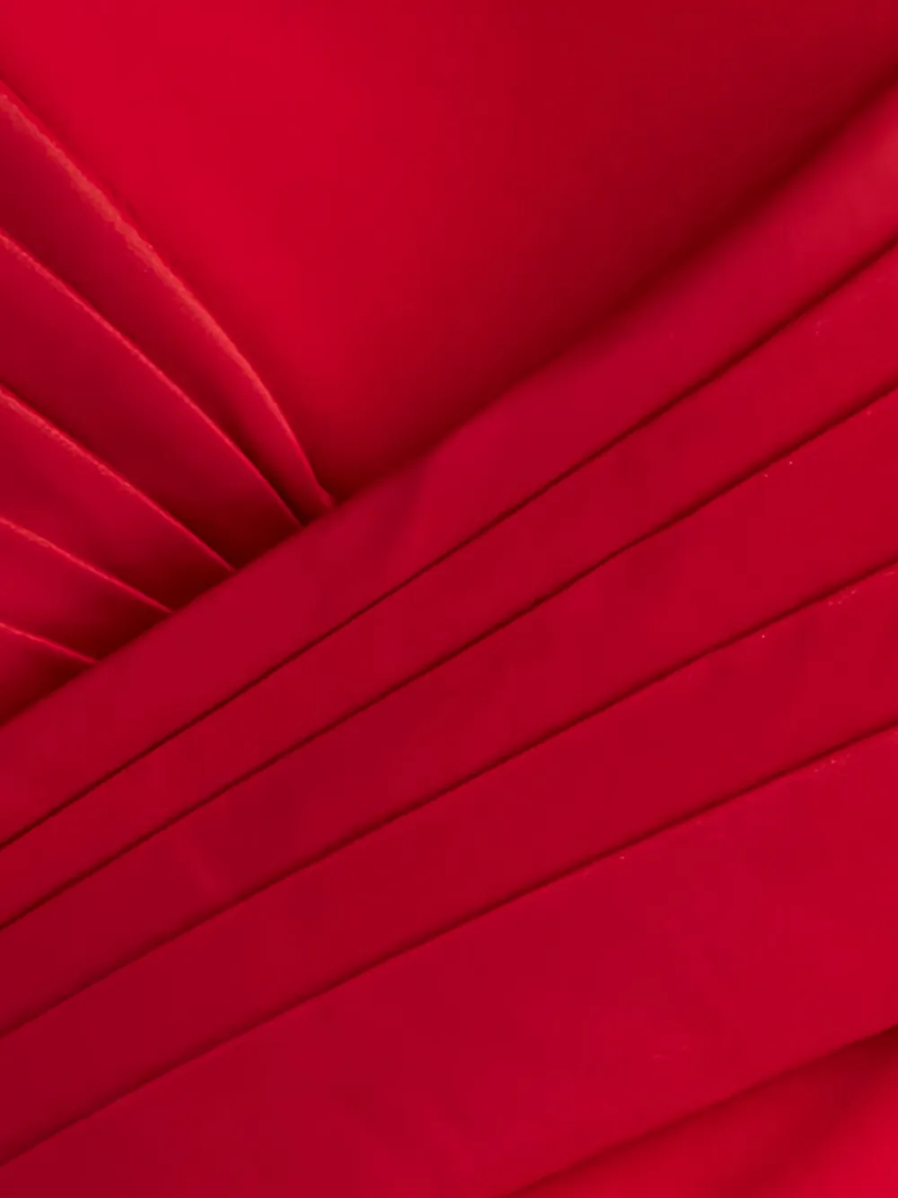 Tadashi Shoji Pleated Draped Gown In Red