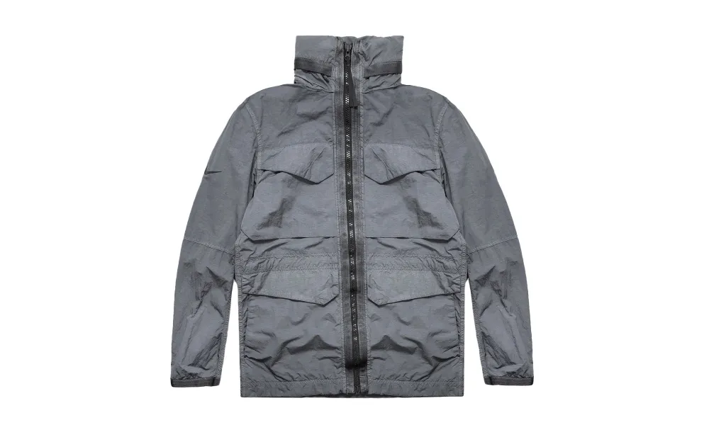 Nike Men's Sportswear Tech Pack High Density M65 Zipper Jacket "Dark Grey - Black" - Grigio