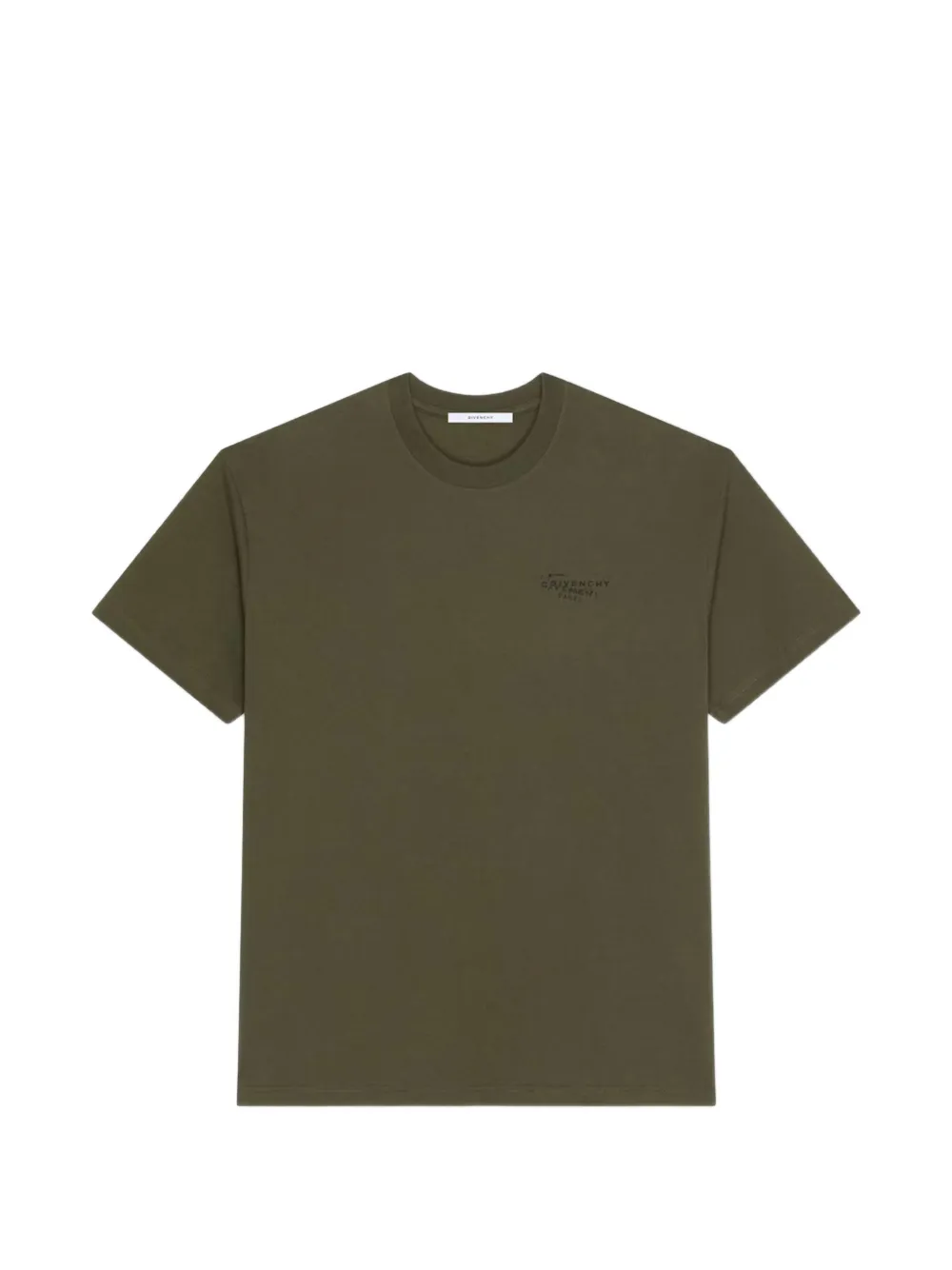 Givenchy 로고 라운드 넥 티셔츠 | 그린 | Image 1