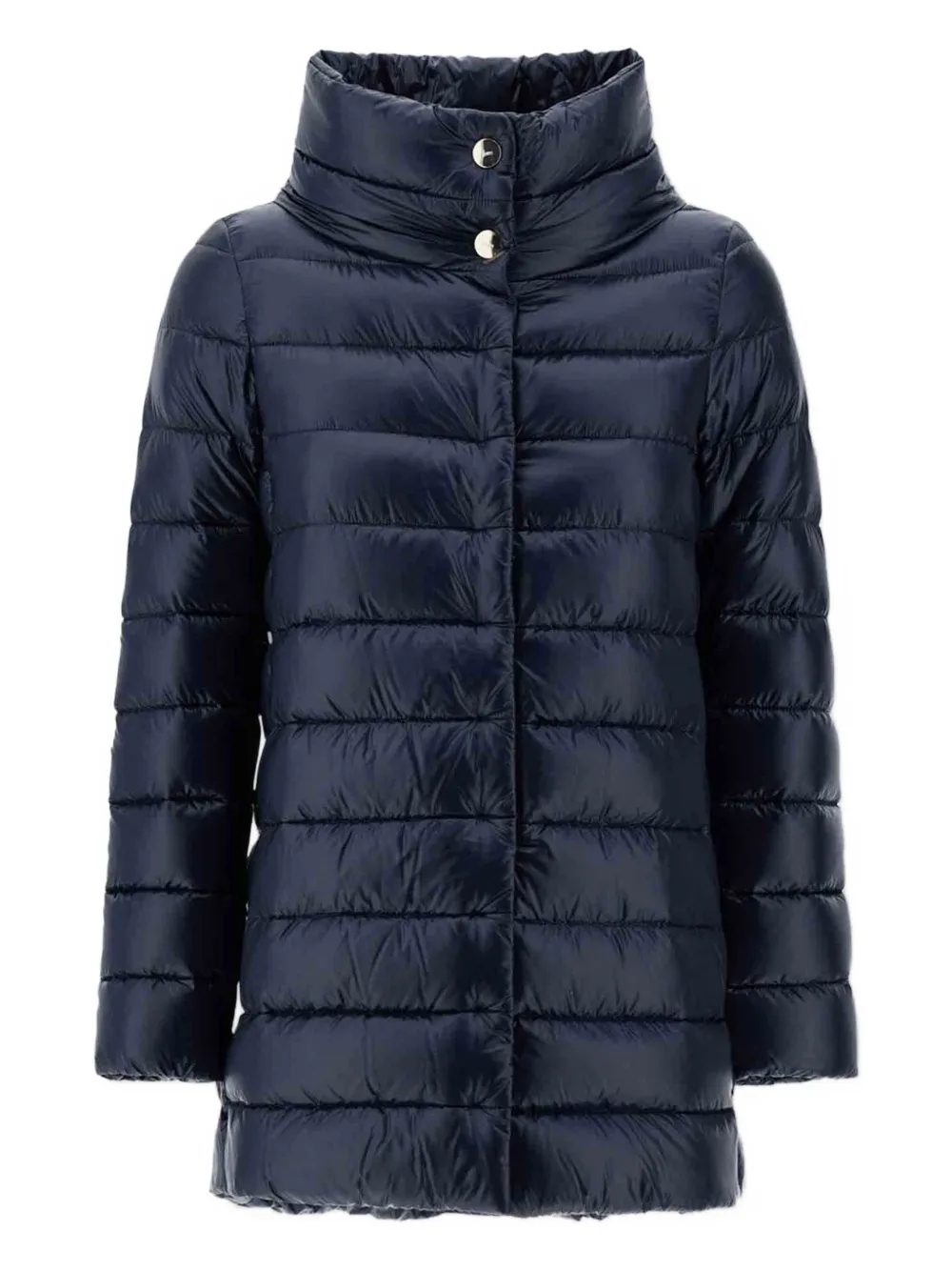 Herno Amelia Funnel-neck Padded Jacket In Blue
