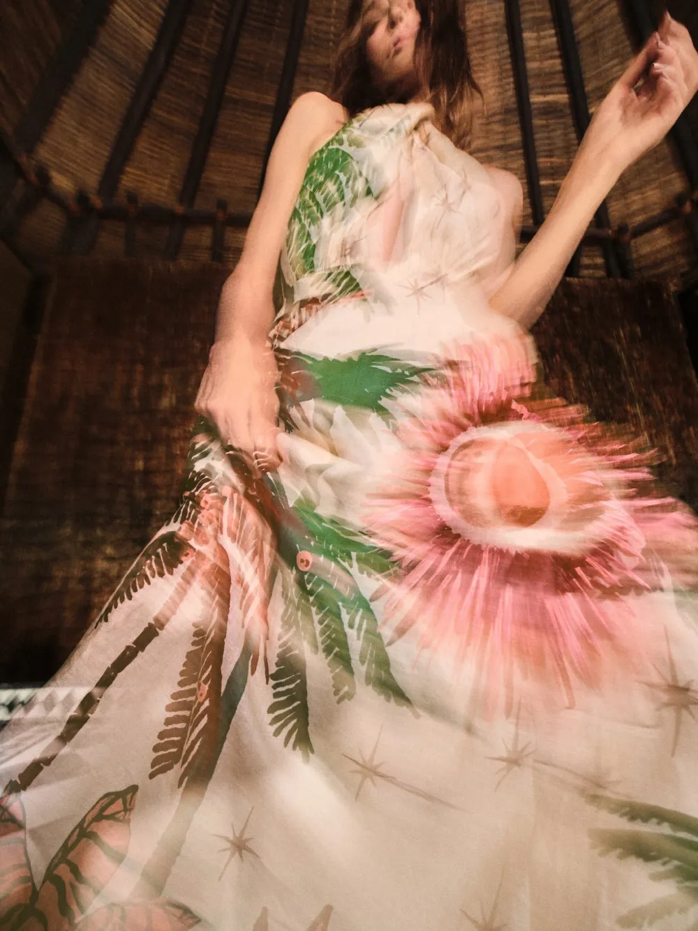 Johanna Ortiz Western Elements Floral Maxi Dress In Multi