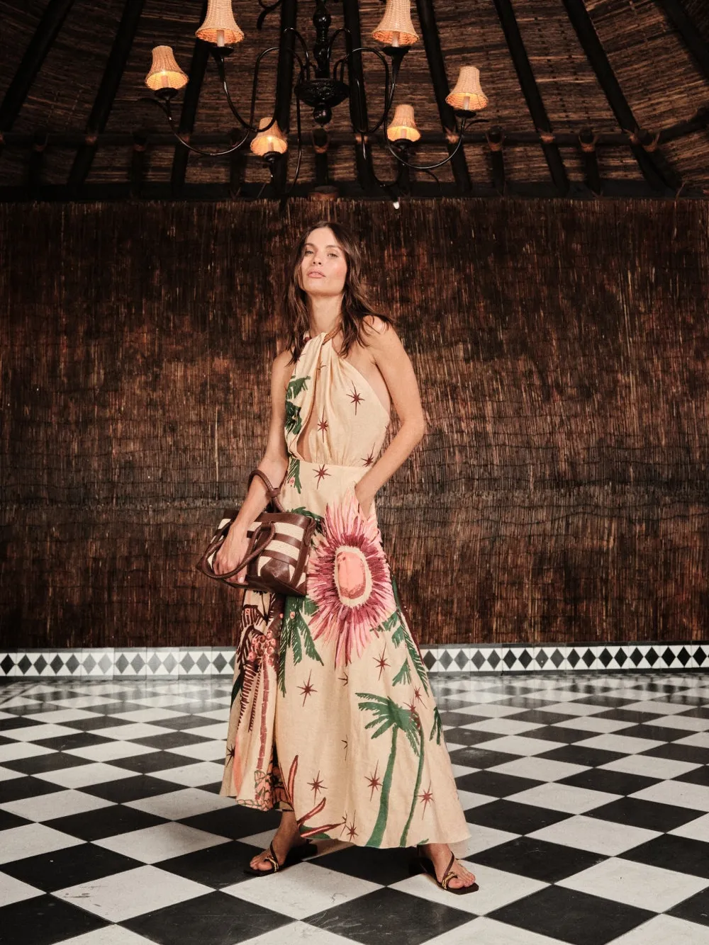 Johanna Ortiz Western Elements Floral Maxi Dress In Multi