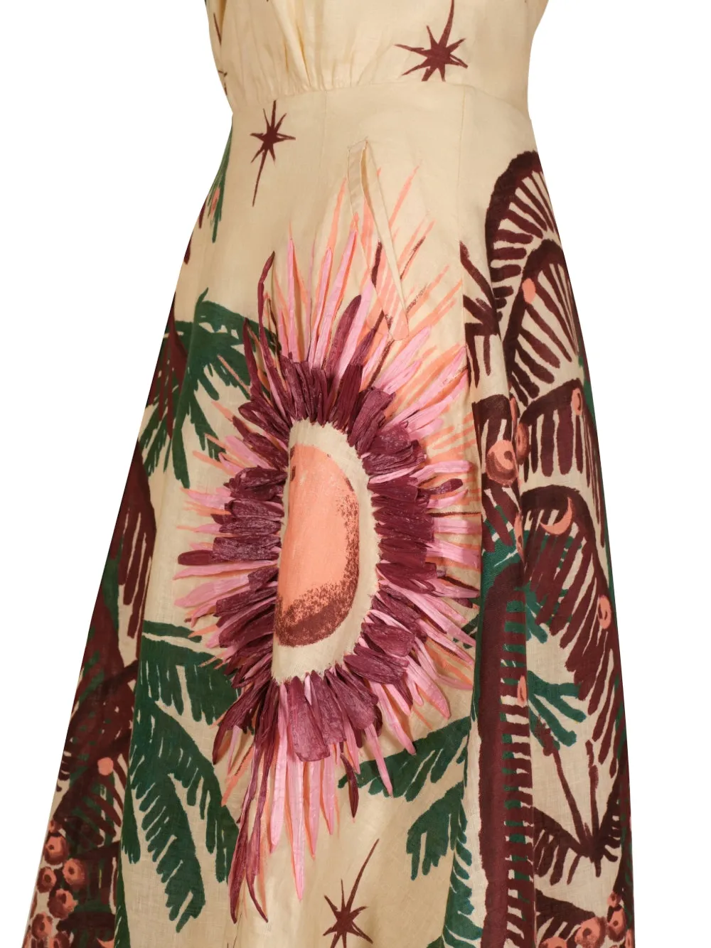 Johanna Ortiz Western Elements Floral Maxi Dress In Multi