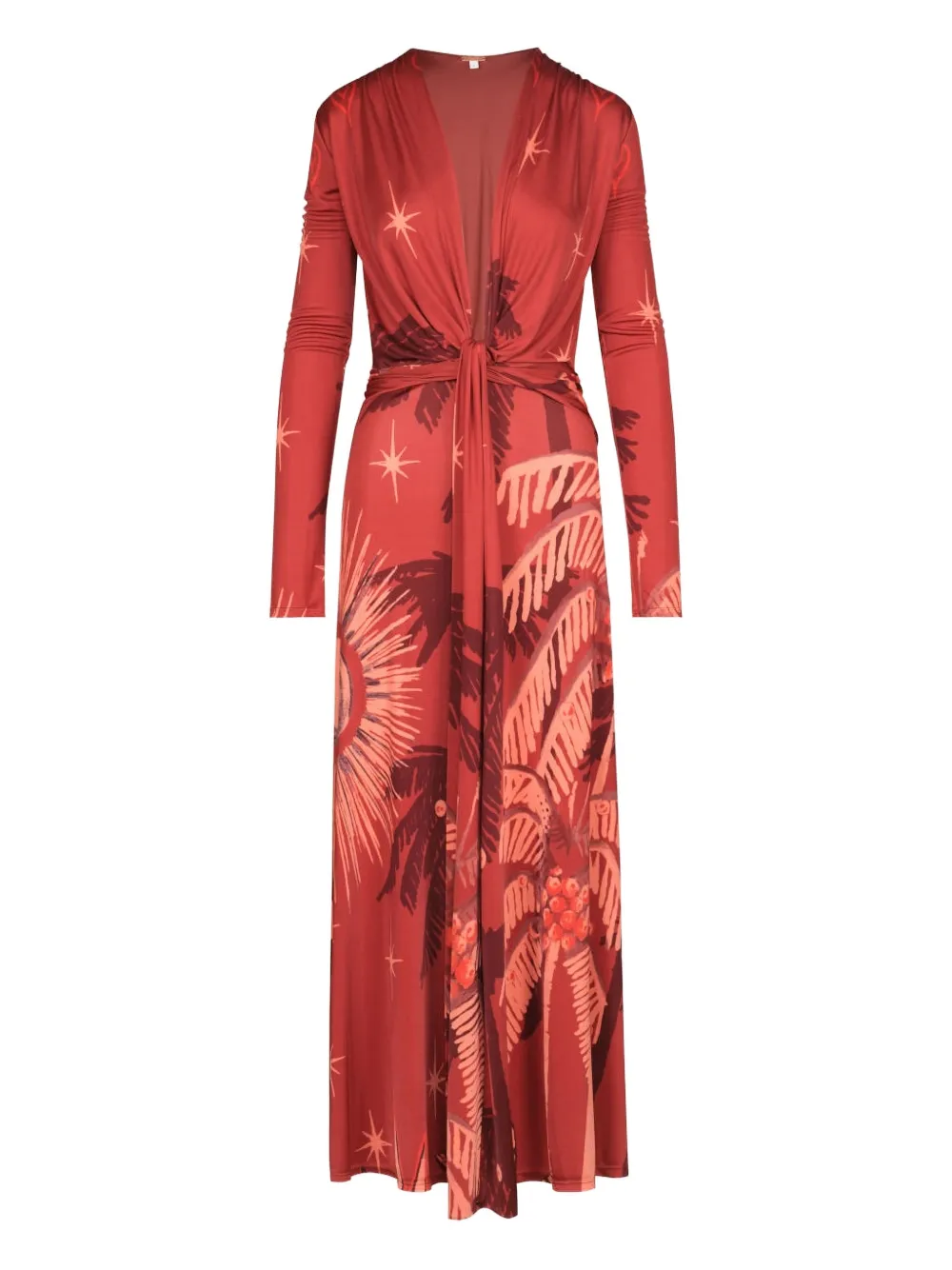 Johanna Ortiz Coral Marino maxi dress - Rosso