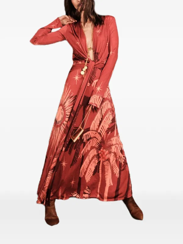 farm rio pink garden terrace maxi dress Farm Rio Pink Flower Maxi Dress – Monelle Vermont