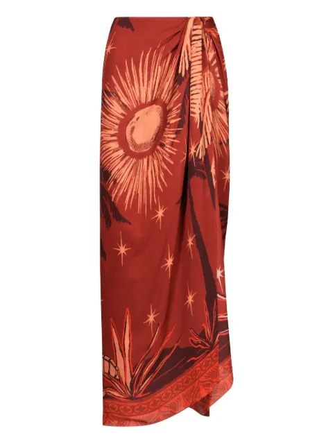 Johanna Ortiz Dance Floor printed maxi skirt