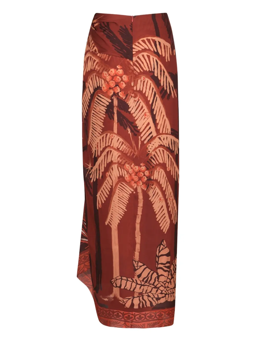 Johanna Ortiz Dance Floor printed maxi skirt - Rood