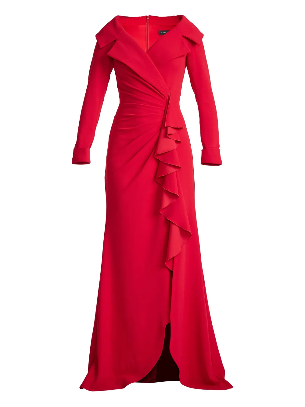 Tadashi Shoji Abito da sera con ruches - Rosso