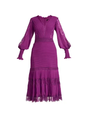 chinese dress ladies Tadashi Shoji A-Line Corded Lace & Crepe Gown Emerald