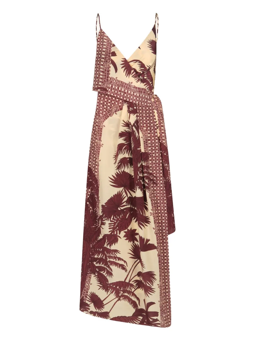 Johanna Ortiz Nouvel Arôme ruffled midi dress - Toni neutri