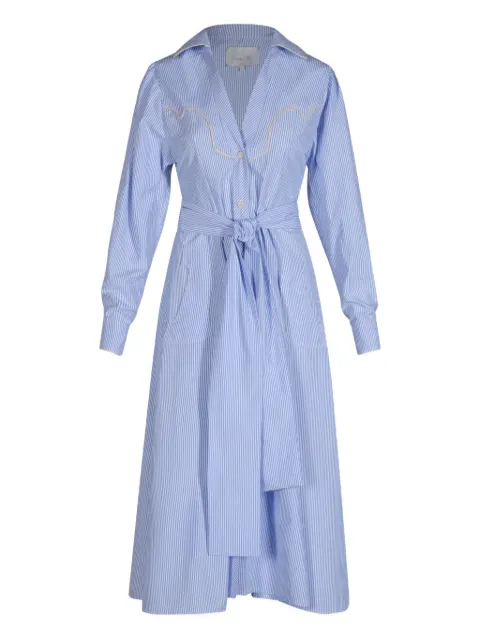 Johanna Ortiz Vela De Cruz striped midi dress