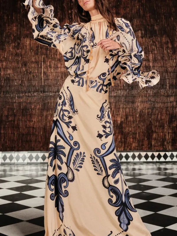 Johanna Ortiz Everywhere Paisley Maxi Skirt | Neutrals | FARFETCH