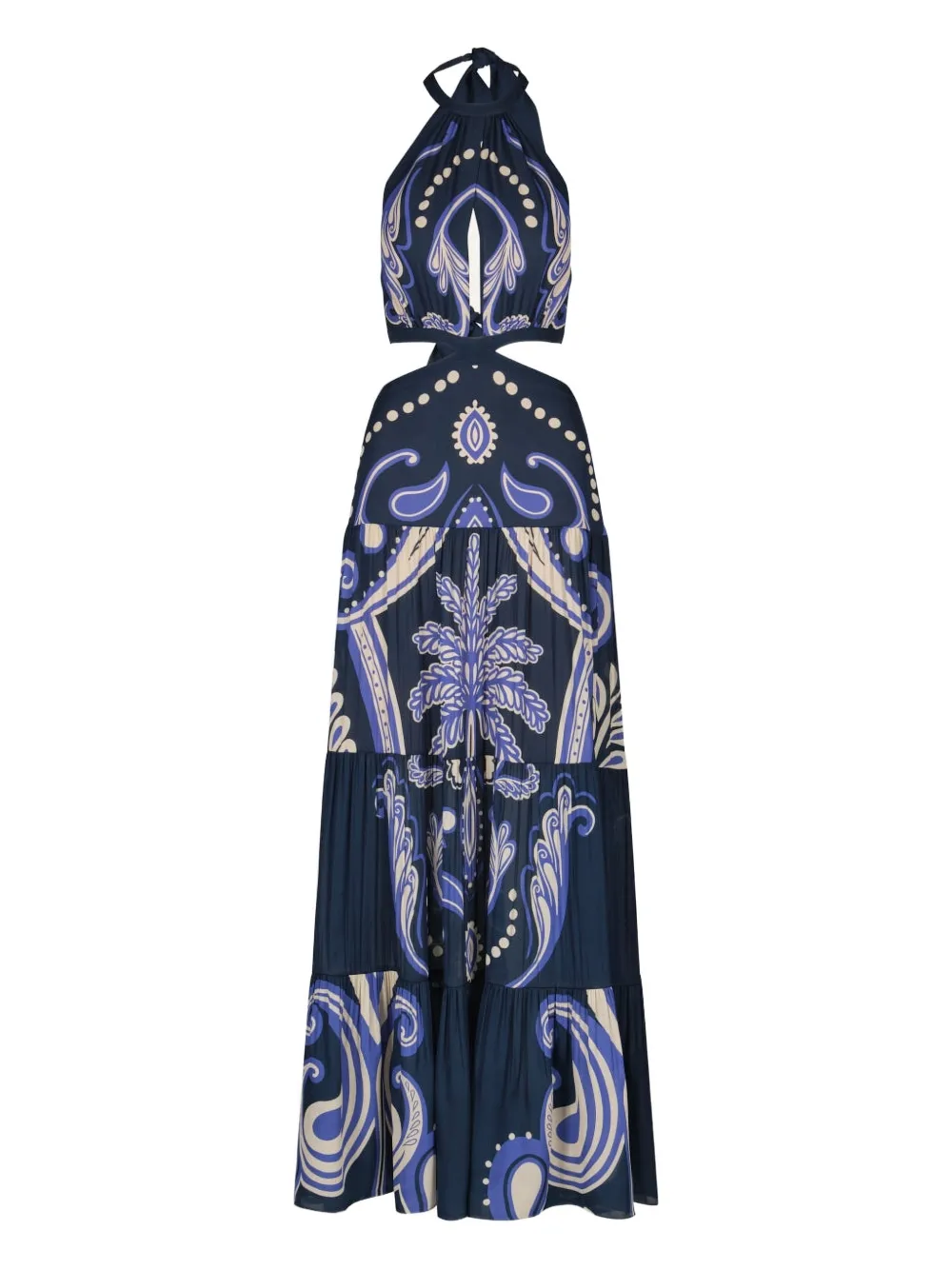 Johanna Ortiz Bloom cut-out maxi dress - Blu