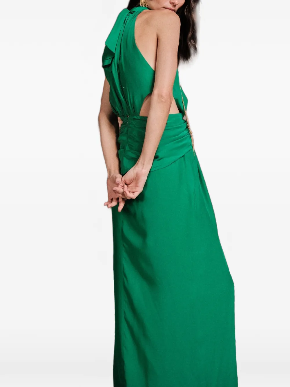 Johanna Ortiz Excepcionalidad maxi-jurk met uitgesneden details Groen
