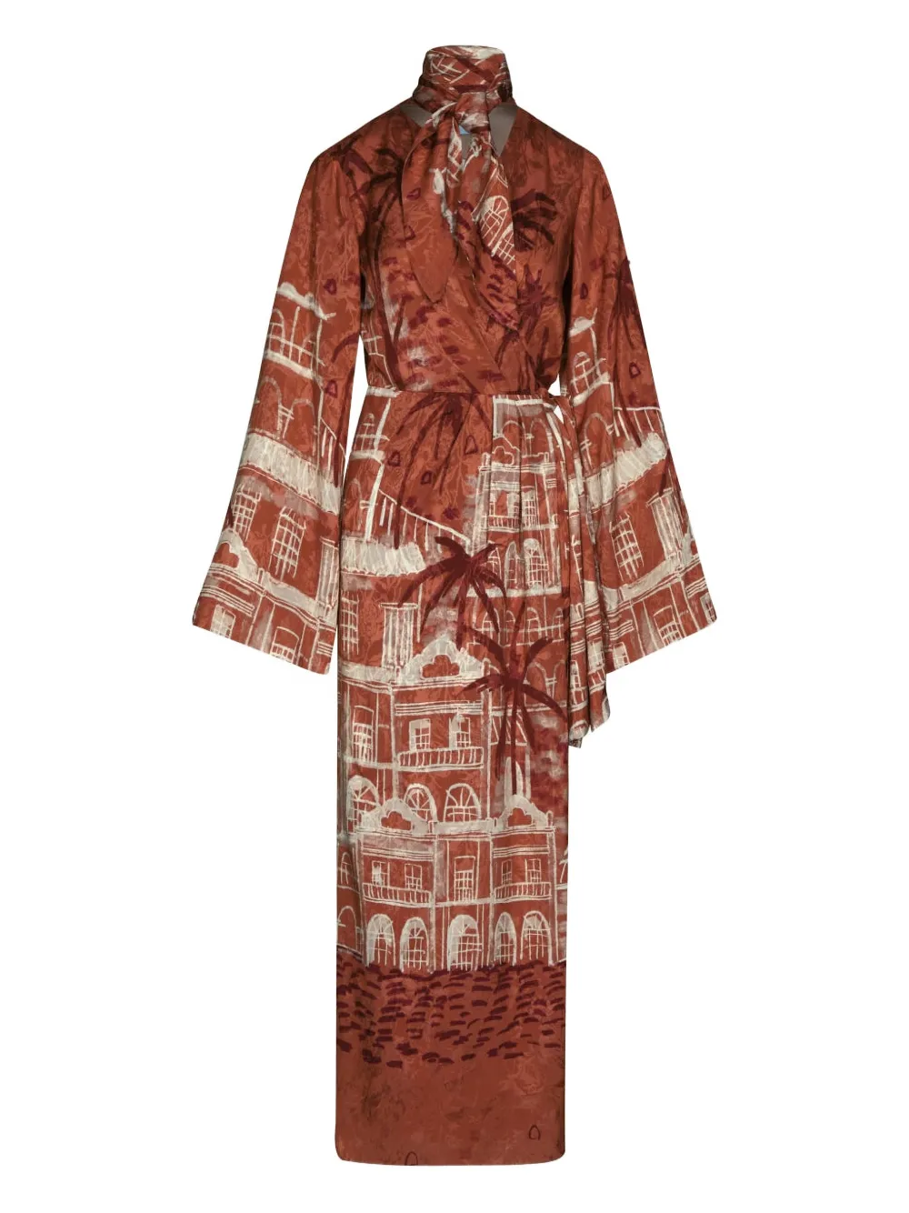 Johanna Ortiz Ollantay Printed Maxidress In Multi