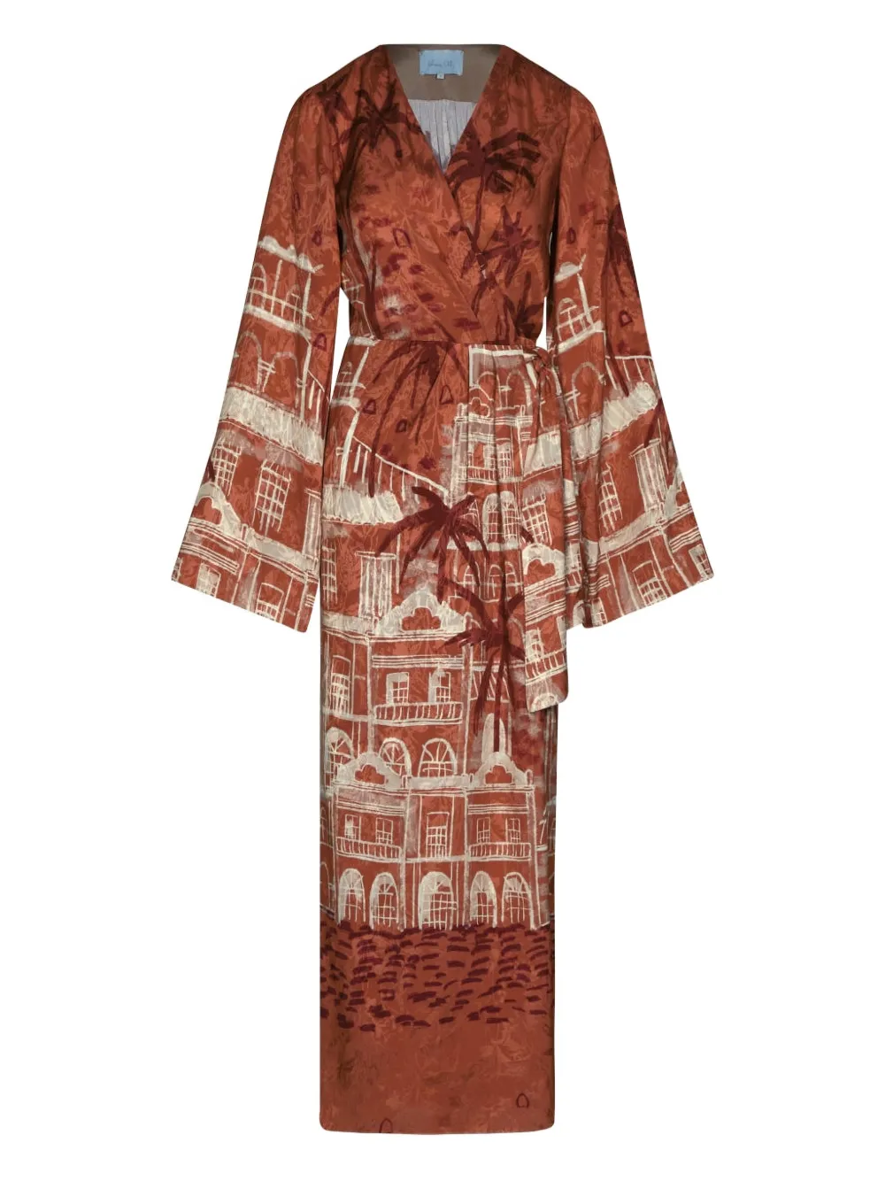 Johanna Ortiz Ollantay Printed Maxidress In Multi