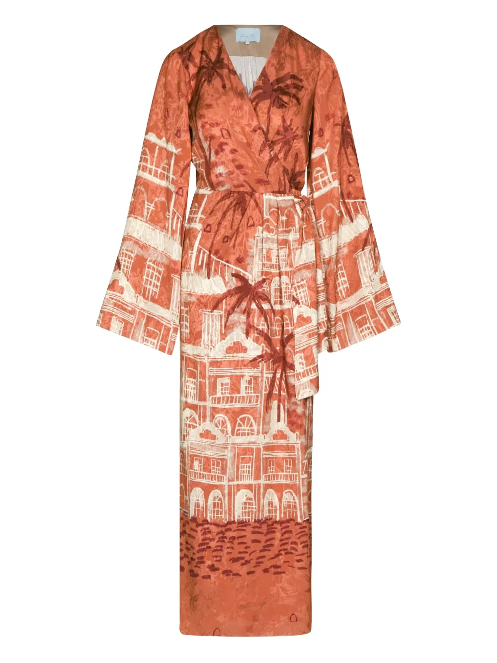 Johanna Ortiz Ollantay printed maxidress - Rosso