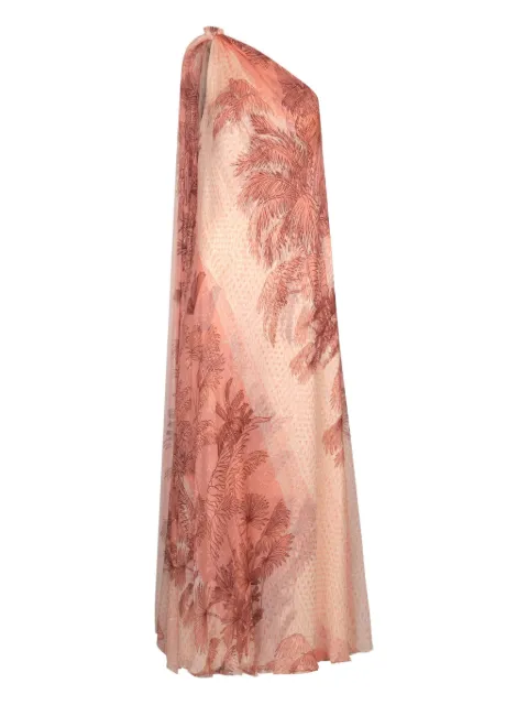 Johanna Ortiz Elegant Freedom one-Shoulder print maxi dress