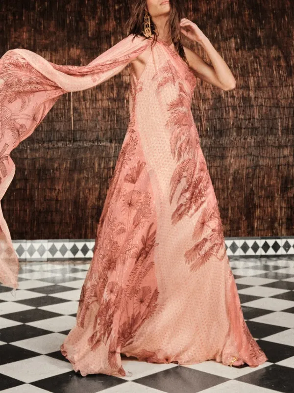fitted lace wedding dress Johanna Dress in Ping Pong Stripes by Emporio Sirenuse main image 0