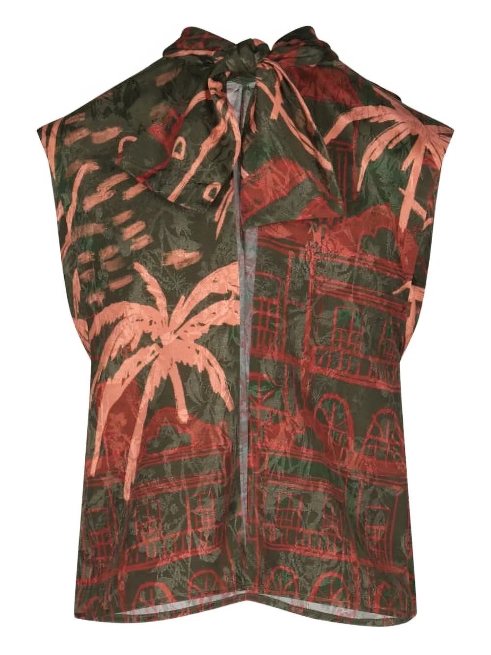 Johanna Ortiz Mystic Shore printed top - Groen