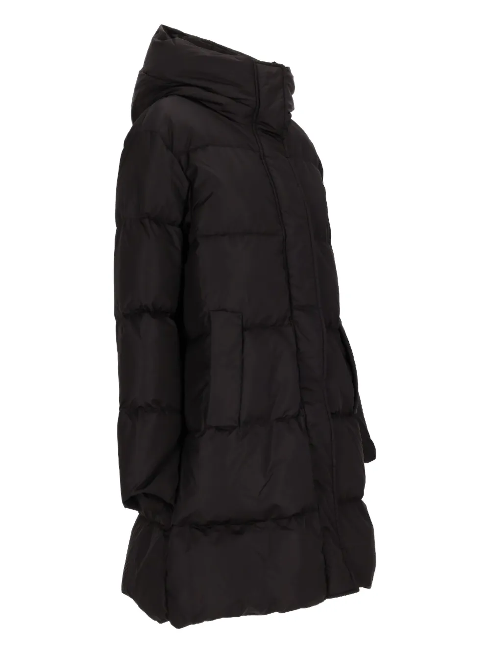 Lempelius Hooded Coat In Black