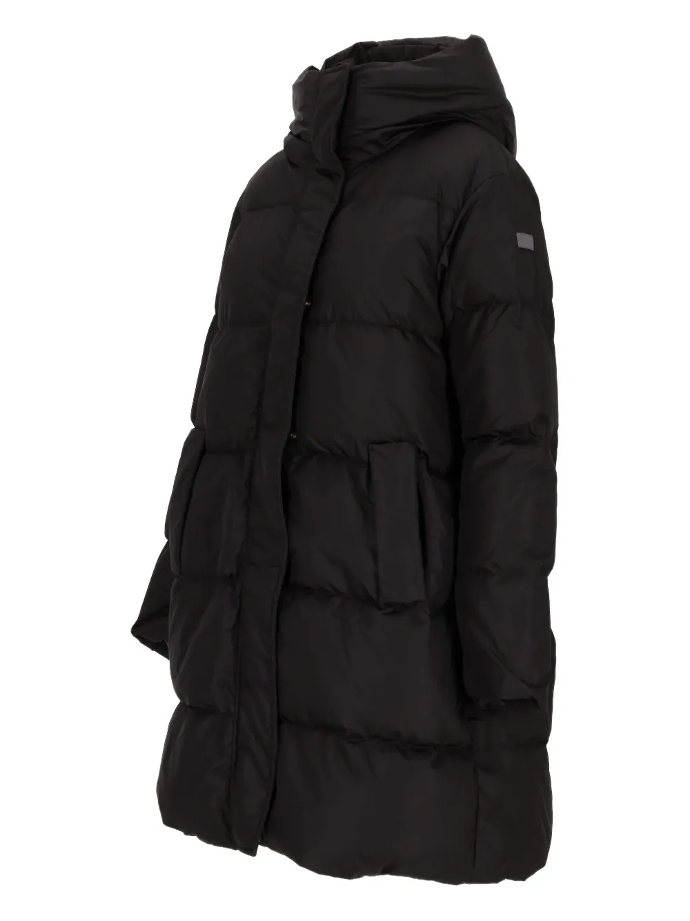 Lempelius Hooded Coat In Black