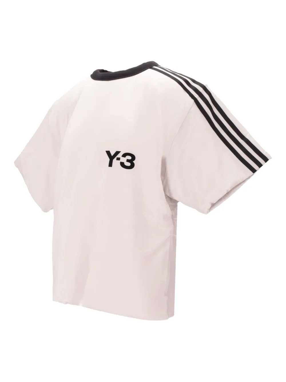 adidas Y-3 padded stripes t-shirt - Bianco