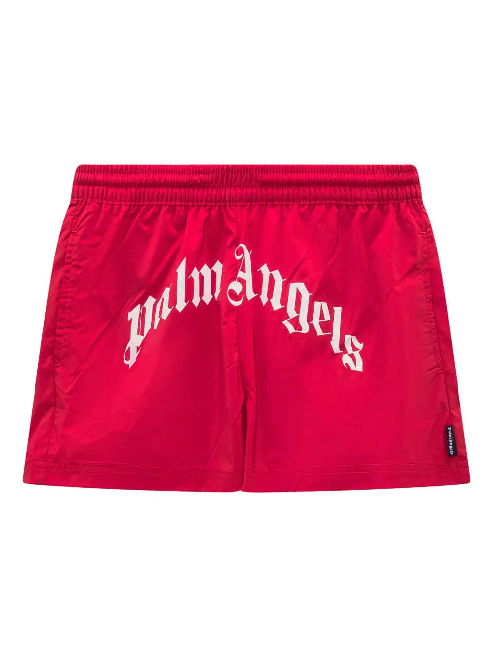 Palm Angels Kids logo swim shorts - Rosso