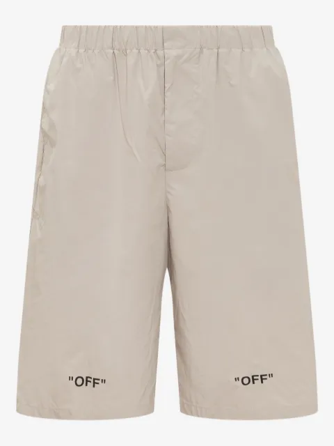 Off-White logo-print shorts
