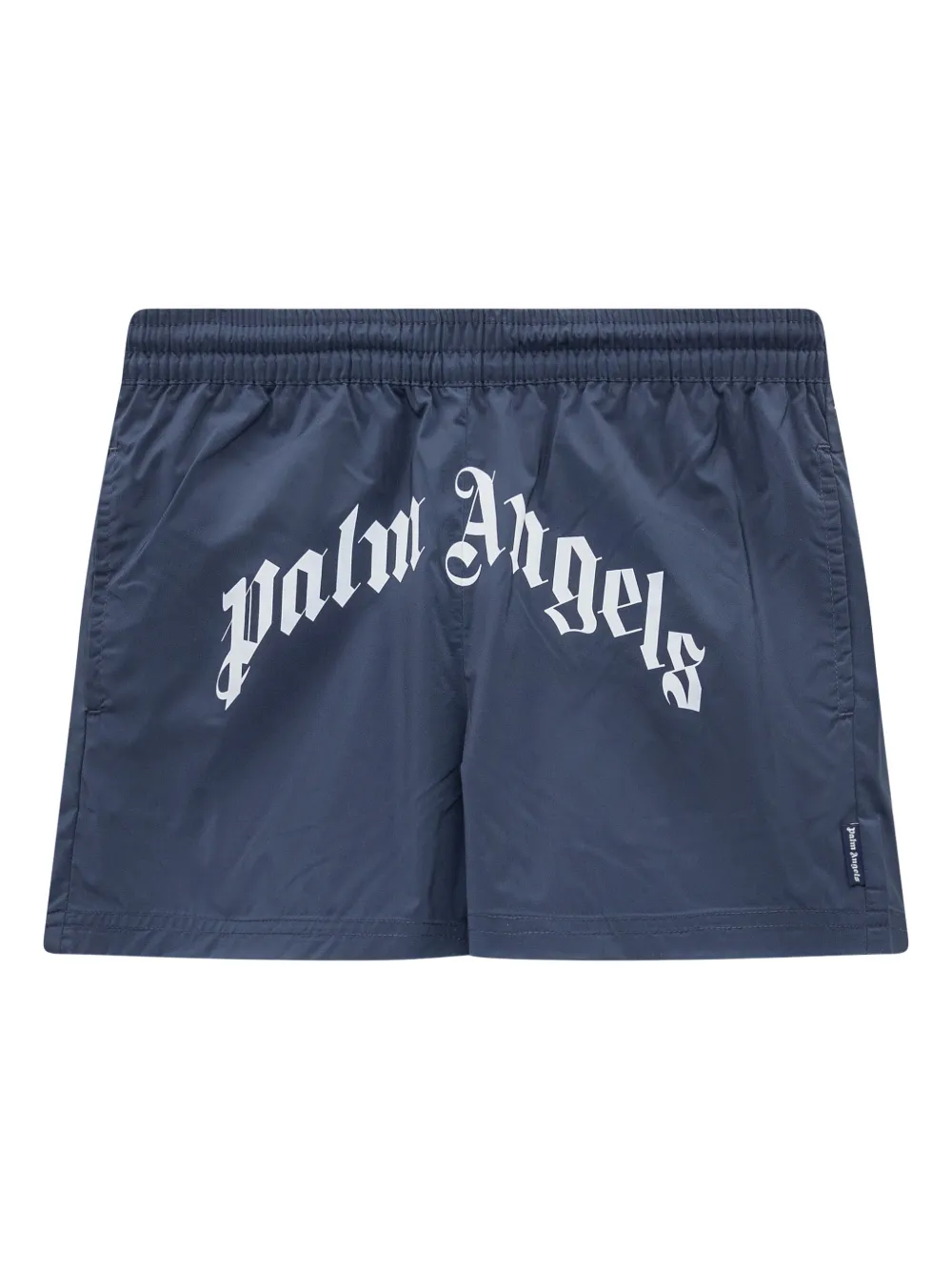 Palm Angels Kids Costume da bagno con logo - Blu
