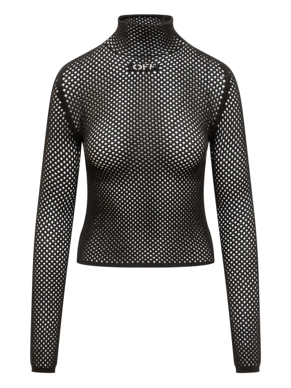 Off-White Top a collo alto - Nero