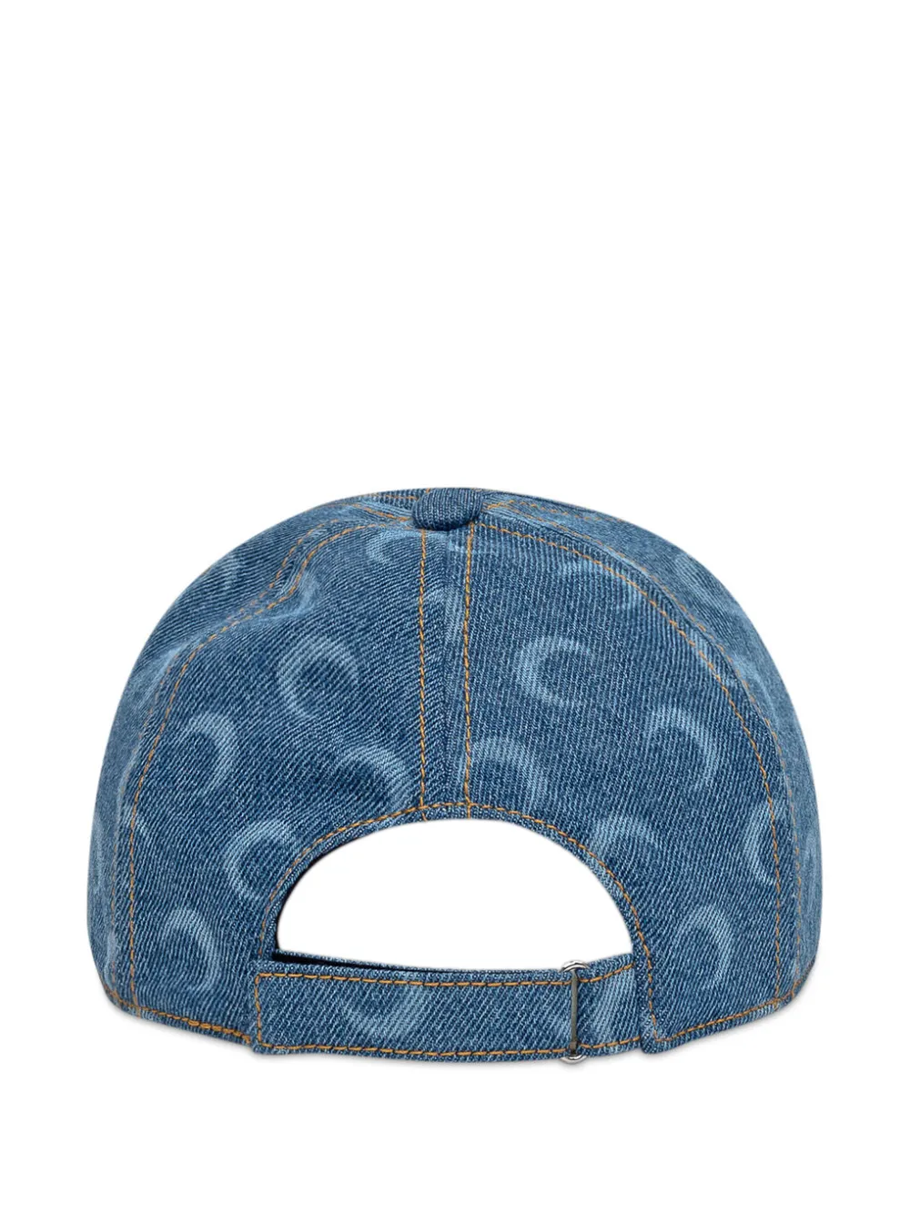 Marine Serre ムーンプリント デニムキャップ　ブルー Marine Serre ムーンプリント デニムキャップ | ブルー | FARFETCH JP