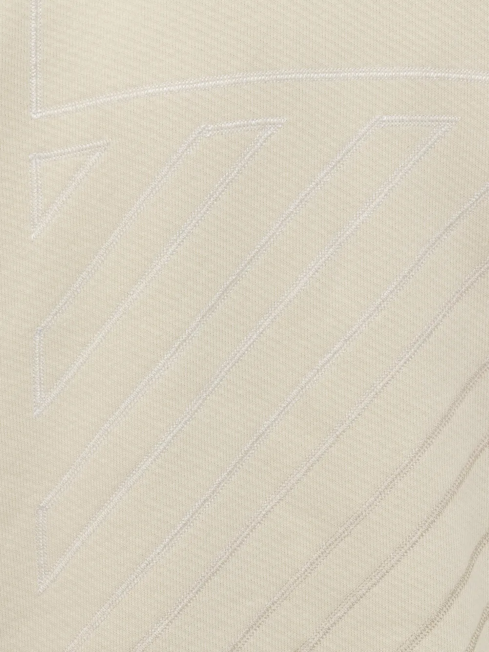 Off-White Katoenen hoodie Beige
