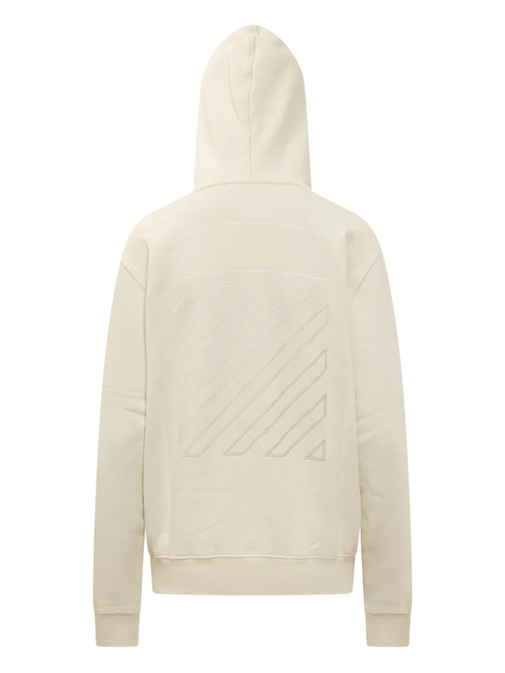 Off-White Katoenen hoodie Beige