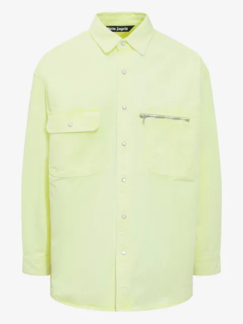 Palm Angels zip-pocket overshirt