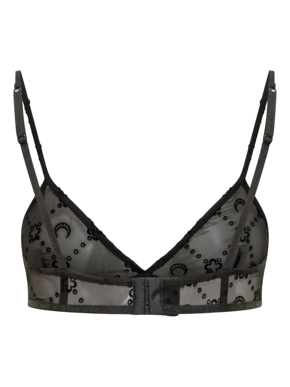 Marine Serre Bralette Zwart