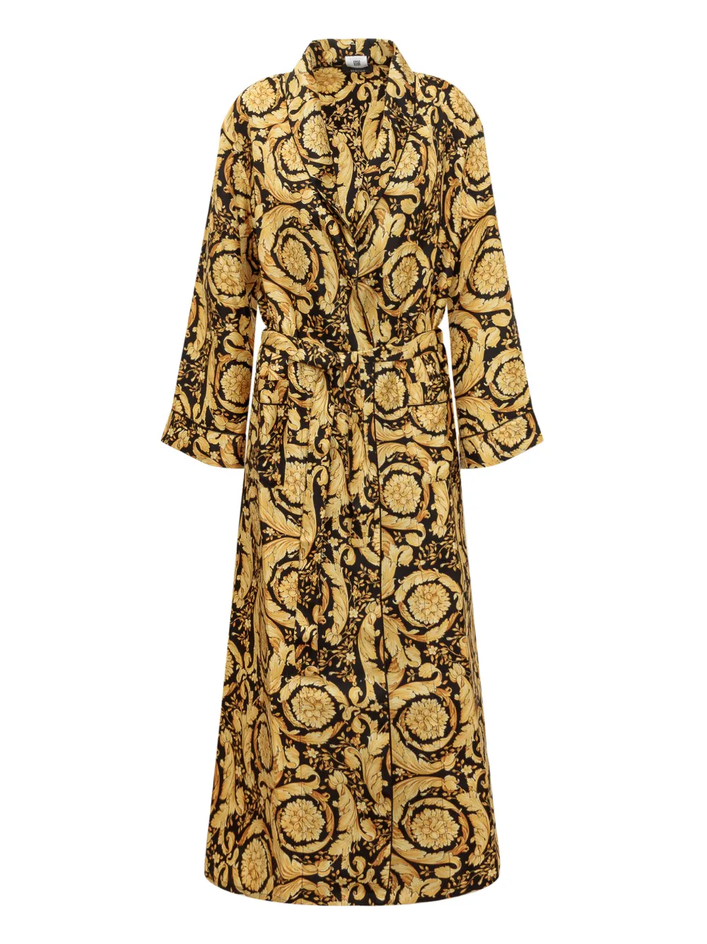 Versace Barocco-print midi dress - Nero