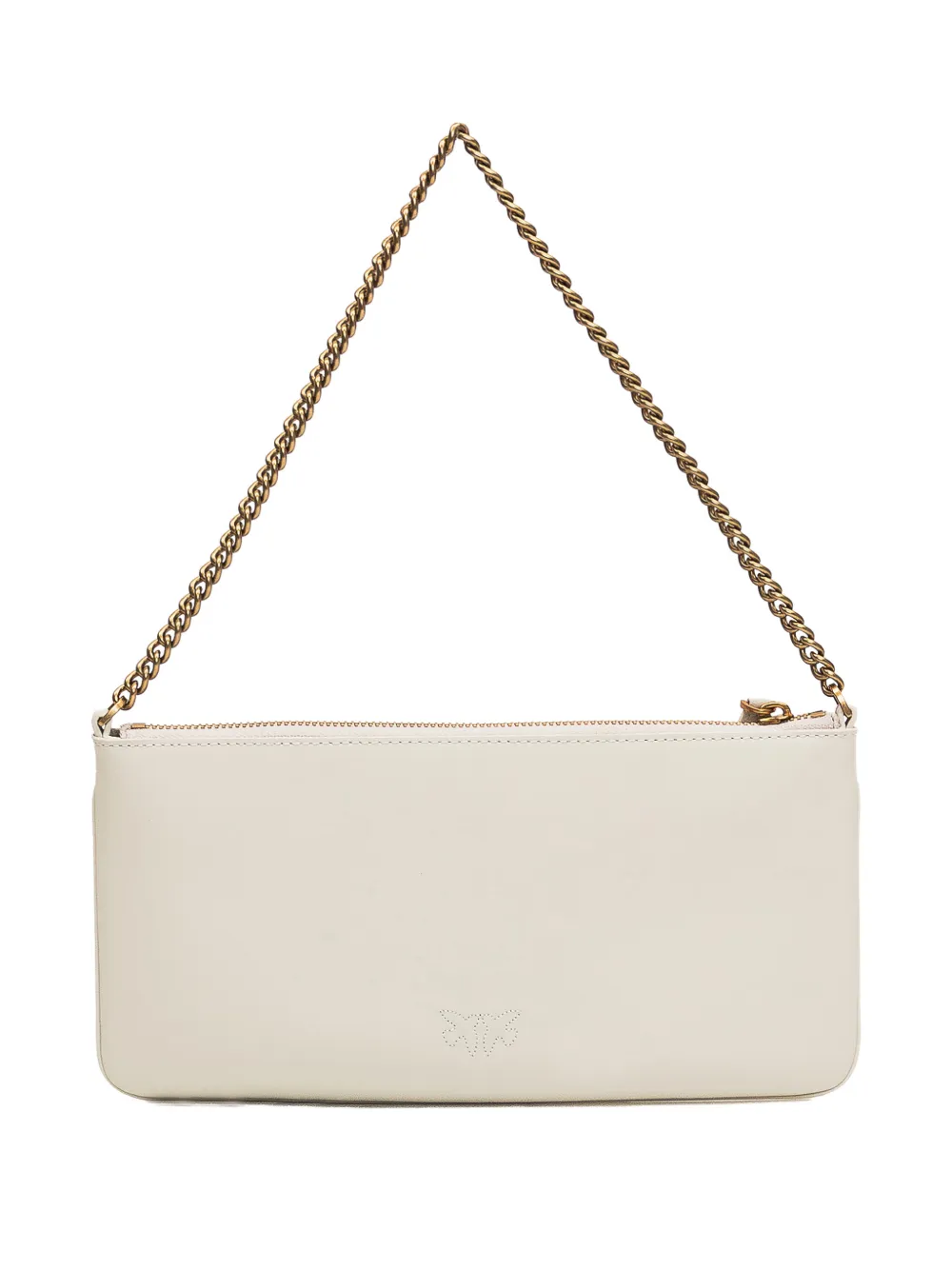 PINKO Shopper met logo ketting - Beige