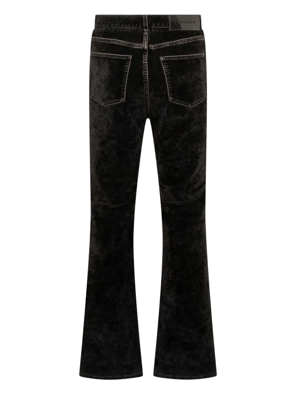 Ferragamo Jeans met riemlussen Zwart