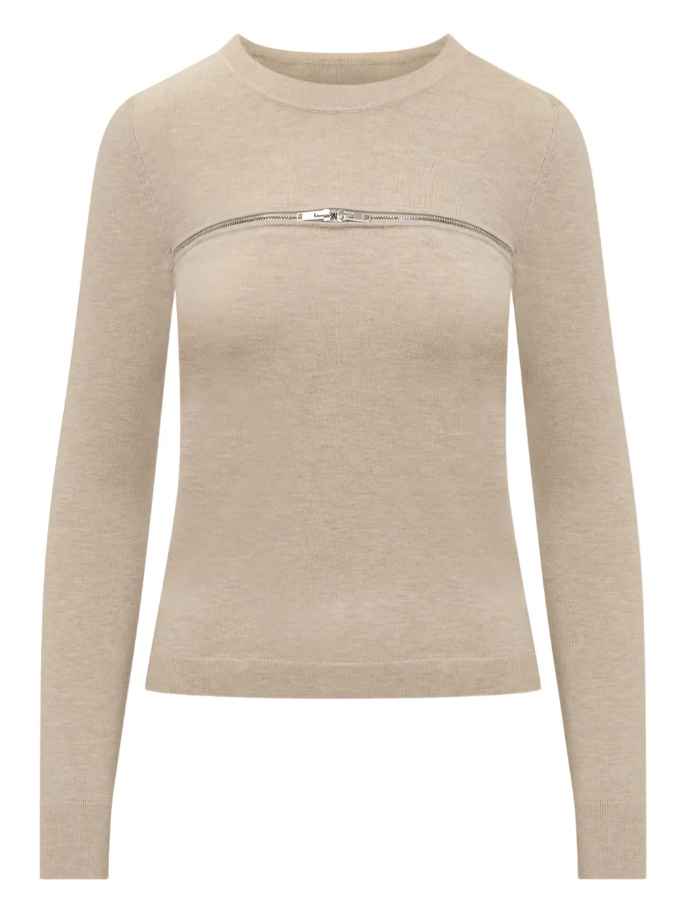 ISABEL MARANT Gio Pullover mit Reißverschluss - Nude