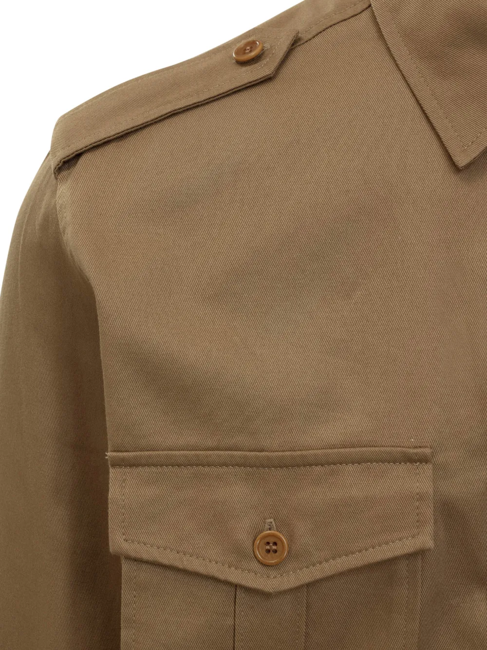 MARANT Overhemd met geborduurd logo Bruin